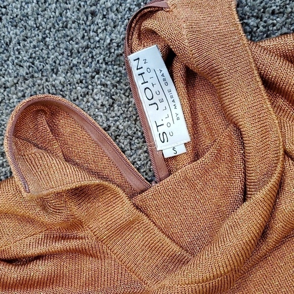 SoldT.JOHN Collection By Marie Gray Glitter Top Long Sleeve Sweater S - Picture 4 of 9